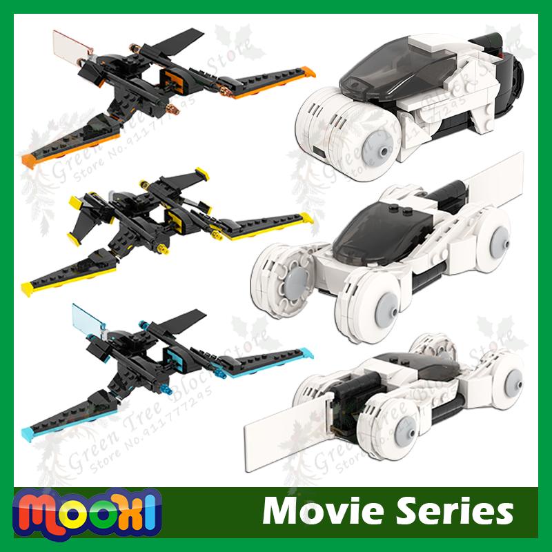 Sci Fi Film Series Building Block Tron Fighter Jet Racing Cars MOC Adult Creative Models DIY Assembly Bricks Toys Gifts For Kids
