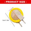Metal Solder Tab ML1220 3V Button Battery with Soldering Pin For Clock Backup And Precised Instrument