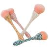 Diamond-Inlaid Handle Loose Powder Brush with High-Footed Cup for Blush & Makeup Setting