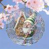 10 Inch Hanging Wind Spinner with 360 Degree Hook for Balcony Garden Decor Spring Summer Outdoor Decoration