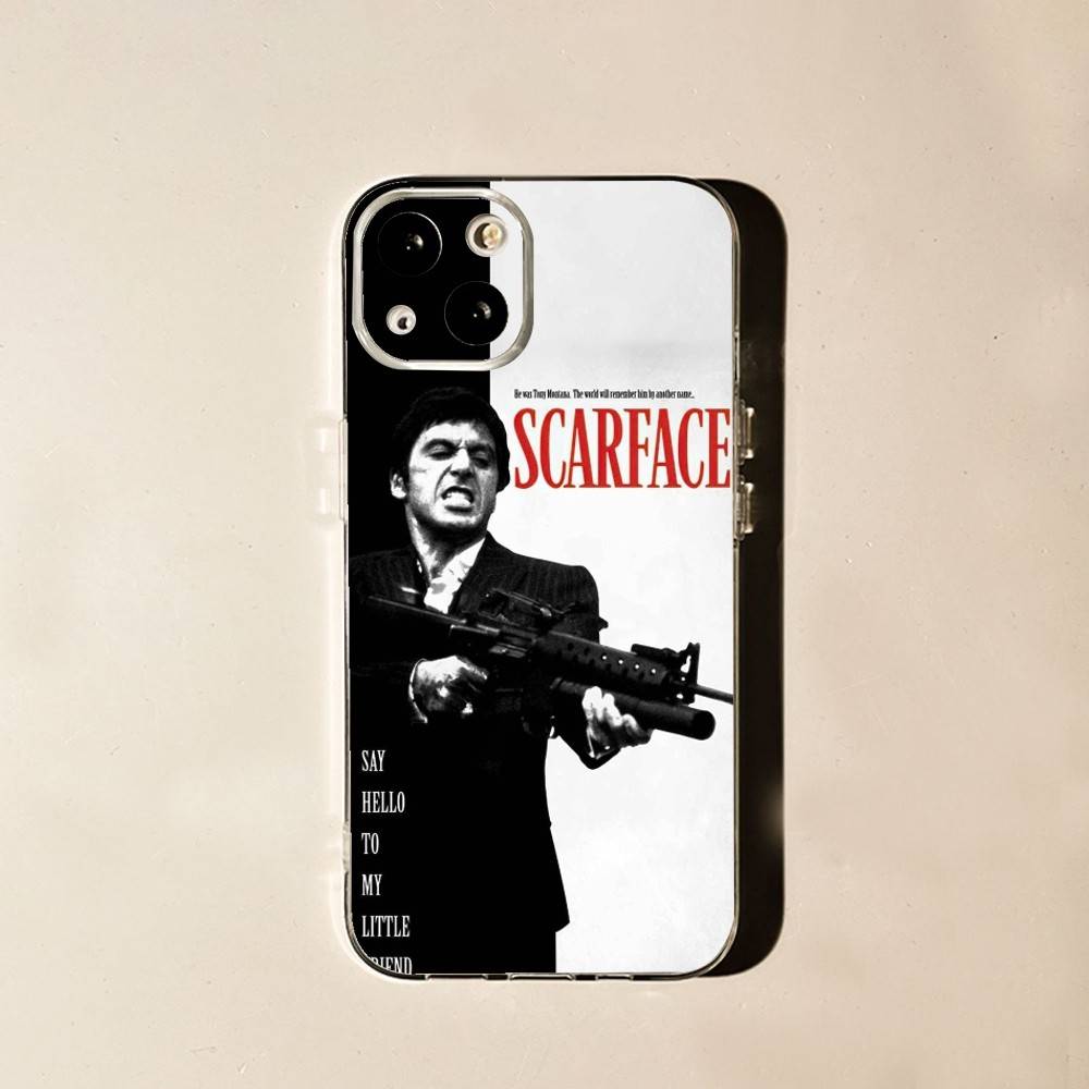 

S-Scarface The World Is Yours For iPhone 17,16,15,14,13,12,11 Pro,Max,Plus,X,XS,XR,SE4,E Mini Transparent Soft Anti-Slip Grip iPhone11