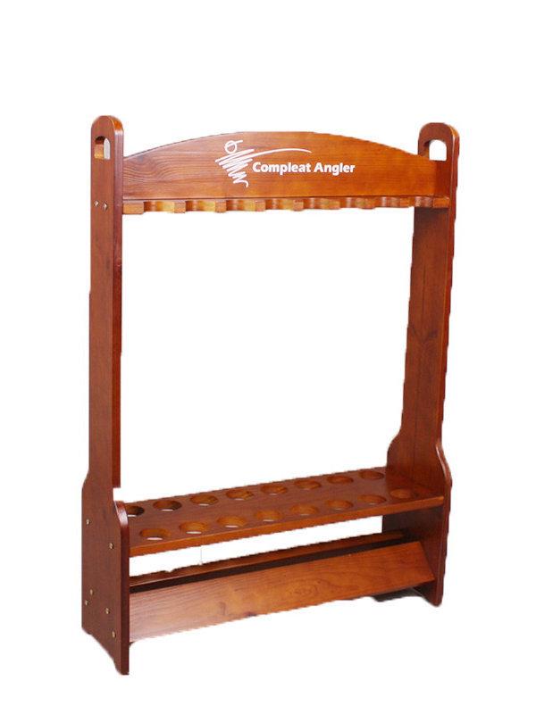 American Style Solid Wood Fishing Rod Display Rack - Thickened Sea & Taiwan Fishing Rod Holder