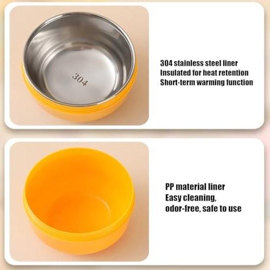 Flask Vacuum Insulated Soup Food -Stainless Steel Thermal Wide Mouth Portable Leak Proof Container School Office Picnic Travel Lunch Box Warm Meals Go