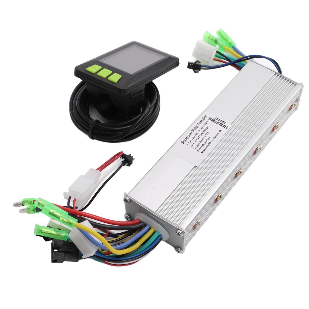 24?48V 350W Motor Brushless Controller Dual Drive Kit with Waterproof LCD Colorful Display Meter