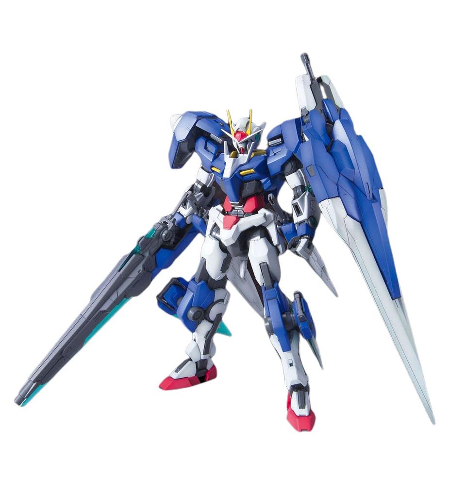 MG Mobile Suit Gundam 00V Chronicle Double O Gundam Seven Scale Plastic Model Kit Sword/G 1/100 Pre-colored