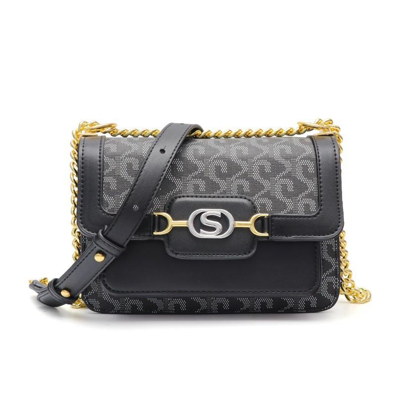 

Fashion Dog Tooth Printed Small Square Bag Retro Large-capacity Commuting Women s Casual Simple One-shoulder Cross-body