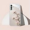 Skleněný kryt na telefon Jade Orchid Branch Vhodný pro Samsung Galaxy S26 S25 S24 S23 S22 S21 S20 FE/Ultra/Plus 5G Ochranný zadní kryt proti pádu