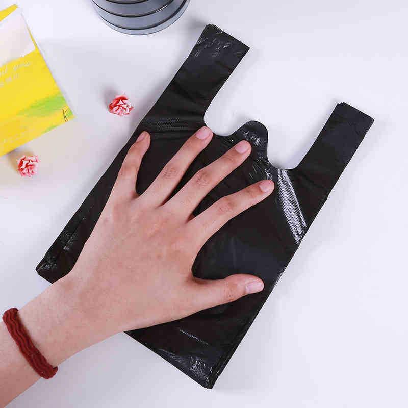 Compact Black Disposable Trash Bags for Small Bins, Cars, Kitchens, and Pet Waste
