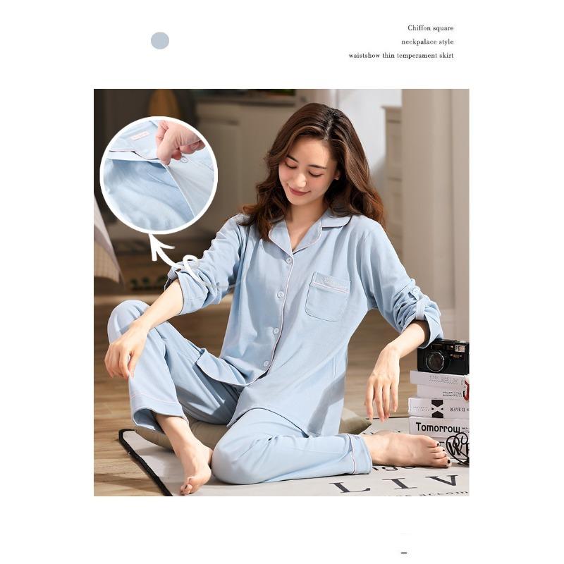 Cotton Postpartum Clothing Four Seasons Type A Breastfeeding Sleepwear Outerwear Home Clothes Pregnant Women's Set