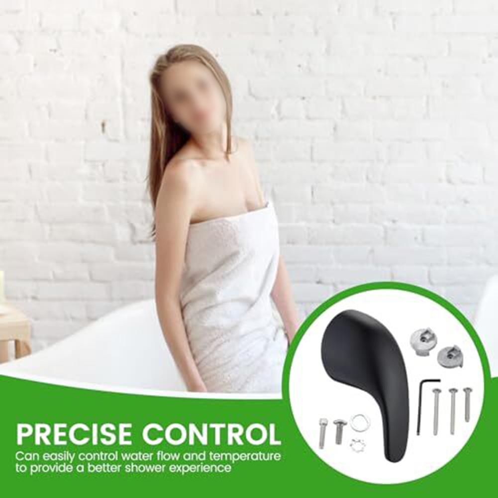 For Durable Black Shower Handle Replacement for Model 100657 Compatible with Various Valve Systems Easy Installation