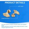 2 Pcs Ginkgo Leaf Zinc Alloy Cabinet Knobs & Drawer Pulls with Screw Mounting Hardware for Kitchen Bathroom Dresser