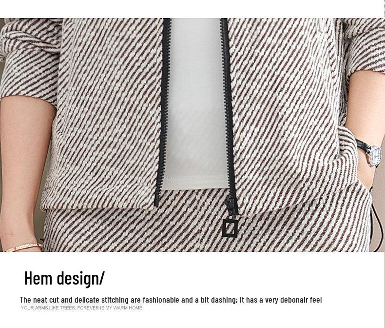 Mom's Trendy Jacket Set: Spring/Autumn 2025 Fashion for Middle-Aged & Elderly Women