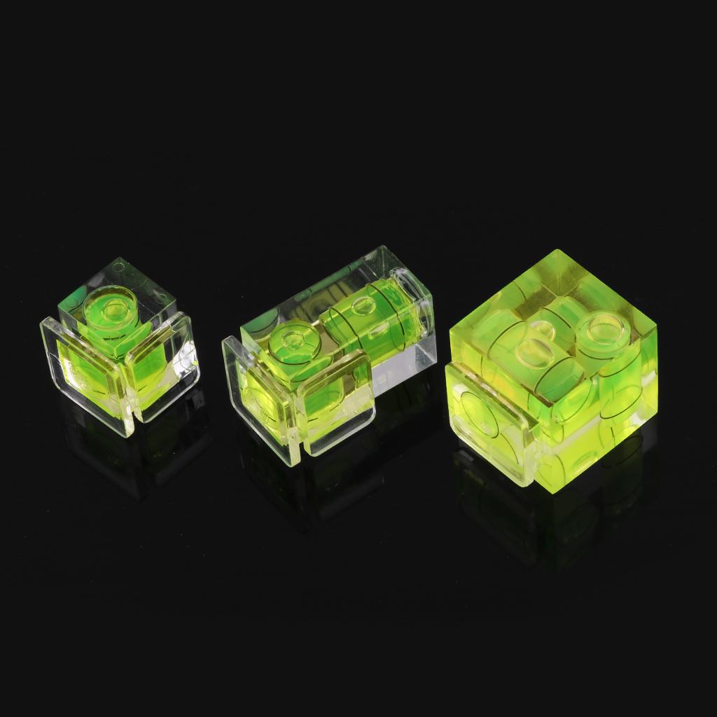 Triple 3 Axis Hot Shoe Bubble Spirit Level Precise Leveling for Landscapes/Architectural Photography Easy to Use