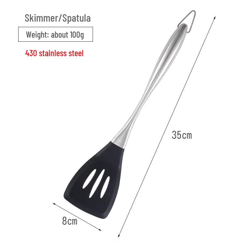 BeiYou 6-Piece Silicone & Stainless Steel Kitchen Utensil Set