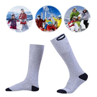 Electric Heated Socks Electric Heating Socks Washable Skiing Sock with Built-in Heating Panels Foot Warmers for Camping Hiking