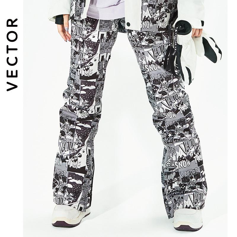 VECTOR Men's & Women's Stormproof Ski Pants: Warm, Windproof, Waterproof for Single & Double Board.