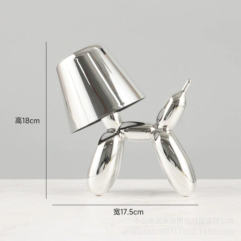 Balloon Dog LED Table Lamp 3 Color Infinite Dimming Smooth Material Cute Animal Shaped Table Lamp for Home Decor