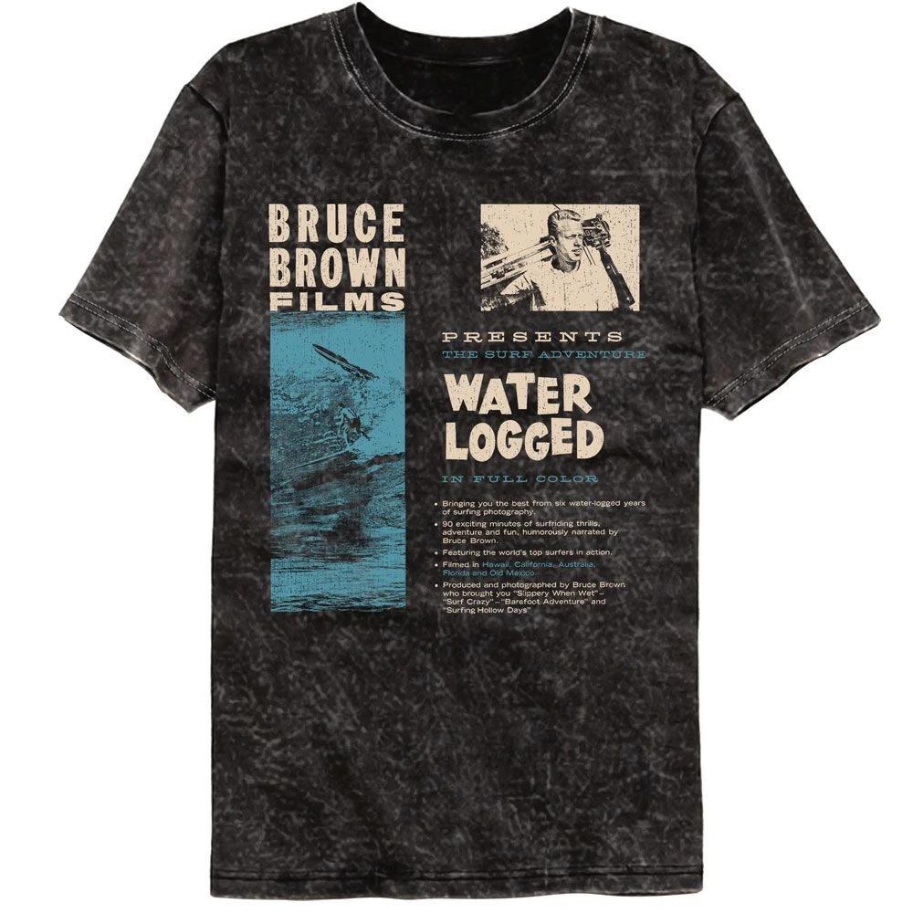 Bruce Brown Films Water Logged Colortone Mineral Wash Movie Children s T-shirt 110