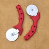 Pizza and Dough Cutter - Single Wheel Roller Knife for Pies and Baking