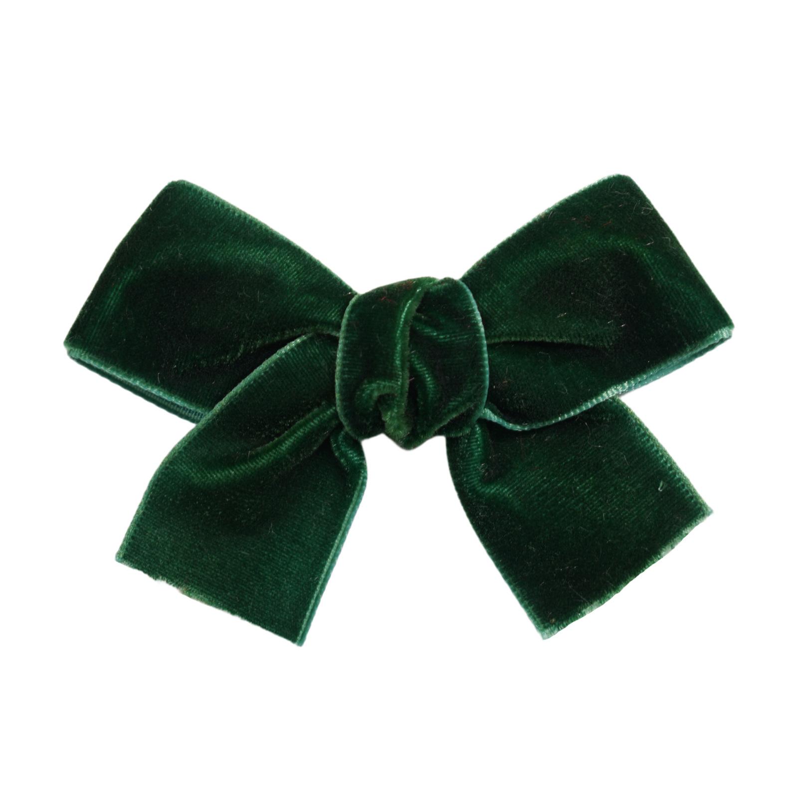 

2 шт., детские аксессуары для волос, фланелевая шпилька с бантом, боковой зажим, модный бархатный пояс, заколка для волос для девочек, верхняя клипса зелёный