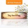2D Flat, 2D Flat - A Vintage Aluminum Wall Sign That Reads "Today I Choose to Be Happy". This Rustic Metal Plaque Is Suitable for Offices, Shops, Home