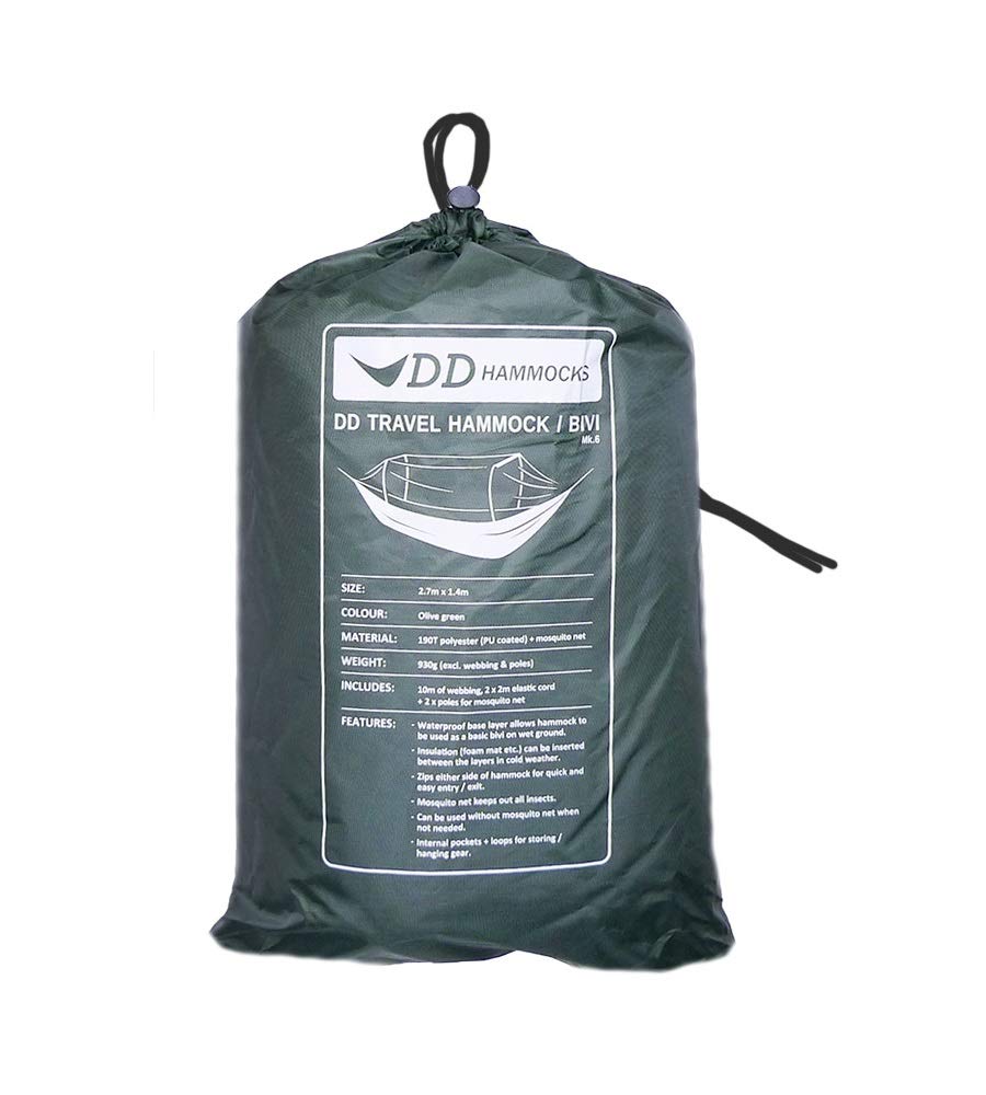 DD Hammocks DD Reisehängematte Bivi Offizielles Japanisches Produkt / (Olivgrün)