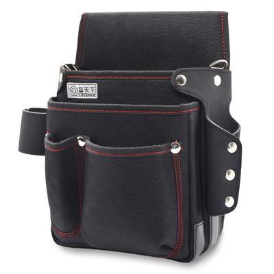 Tool Tool Nail Tool Large with Tool Small Item High Checkered with Abrasion Black Belt, Electrician's Belt, Pouch, Carpenter's Bag, Size, Holder,