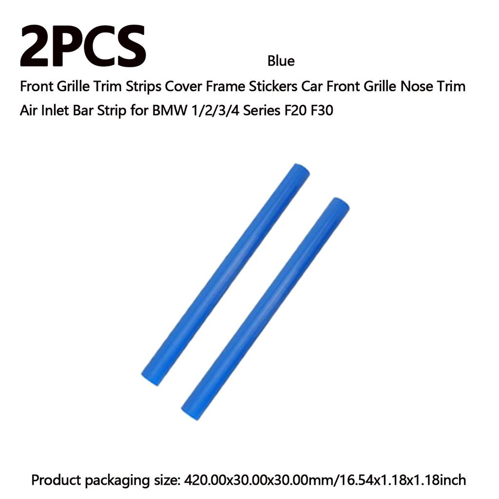 2/4PCS Car Front V Brace Grill Trim Strips Cover Front Grill Insert Trims Stripes for BMW F30 F31 F32 F33 F34 F35 F36