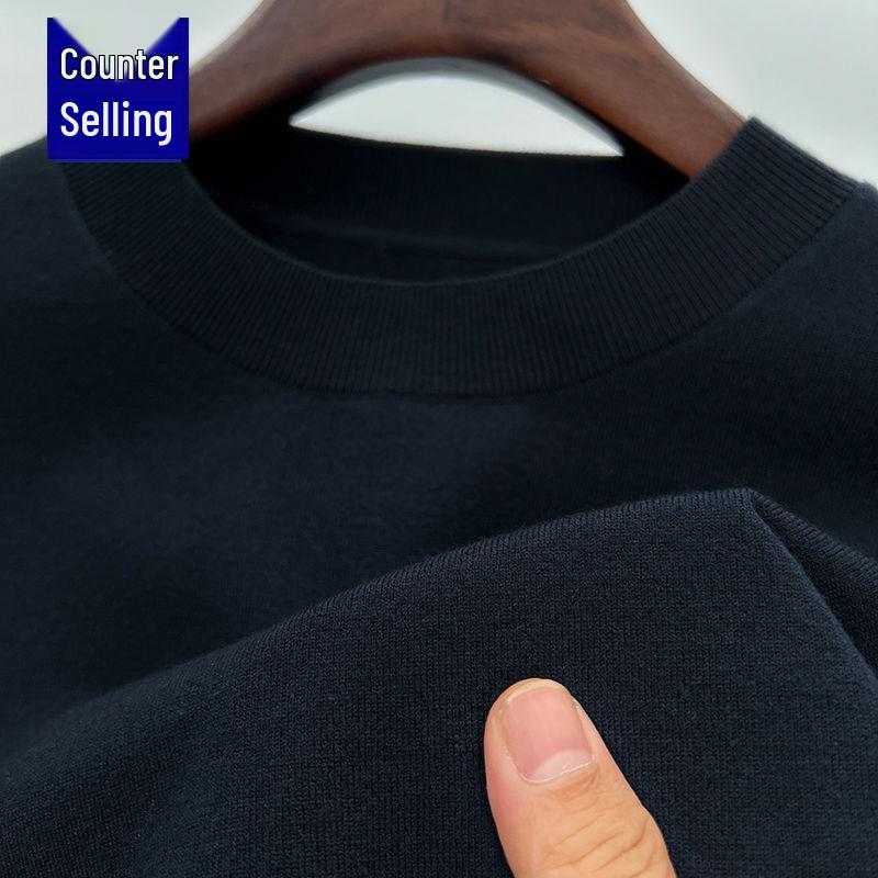 Romon Men's Wool Blend Crew Neck Sweater - Pure Color Long Sleeve Knitwear for Spring & Autumn