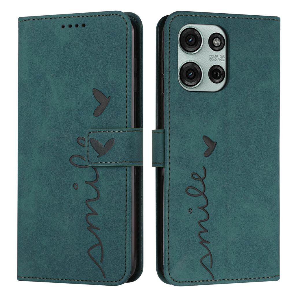 For Motorola Moto G66y 5G/Motorola Moto G66j 5G/Motorola Moto G56 5G Stand Case PU Leather Phone Cover Imprinted Heart Pattern