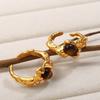 Niche High-End Tiger'S Eye Stone Ring French Commuter Versatile Design Natural Stone Necklace