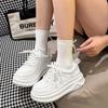 Leather little white shoes women's spring and summer new thick-soled heightening board shoes niche versatile breathable student casual shoes