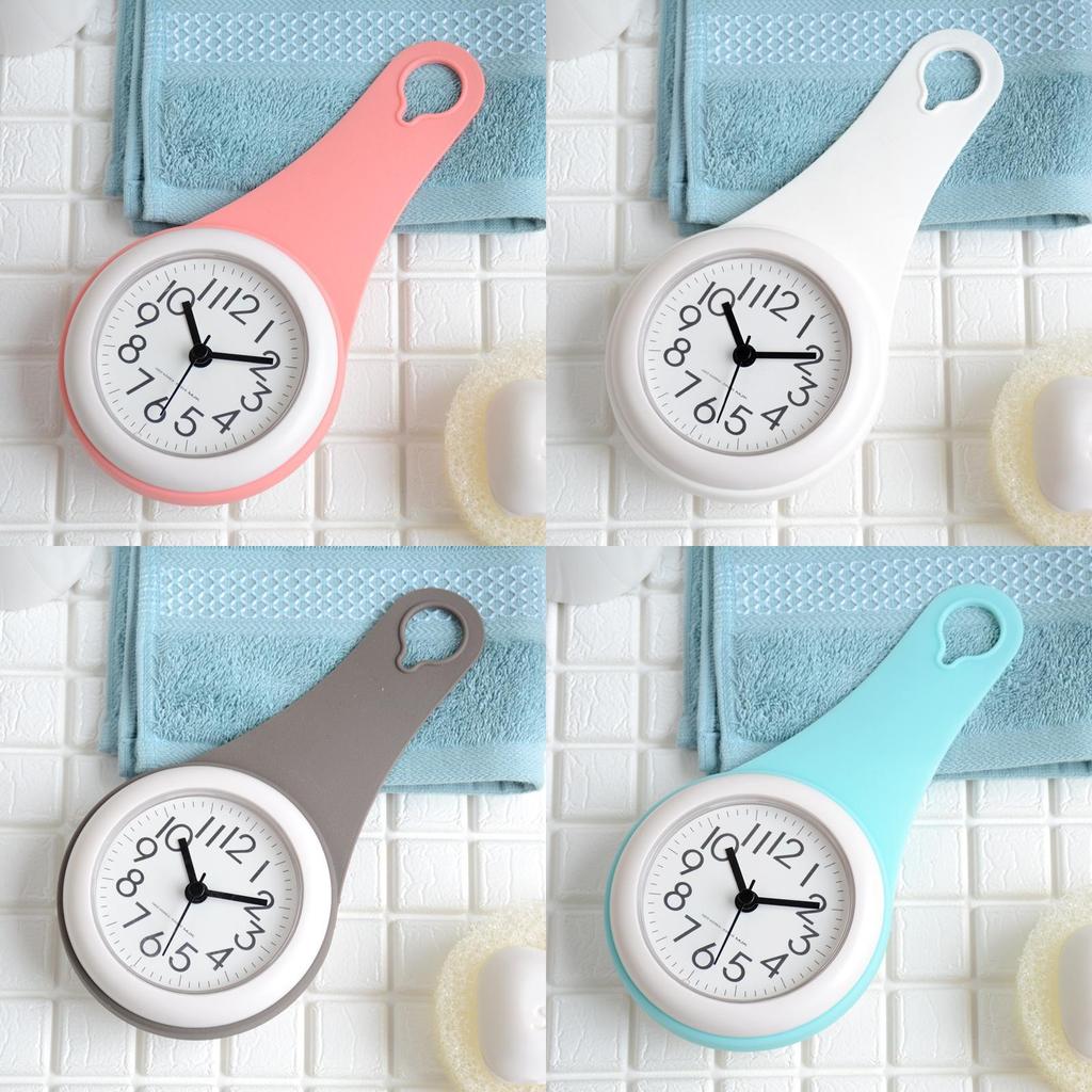 Modern Minimalist Wall Clock With Waterproof Silicone Case For Bathroom Kitchen Home Office