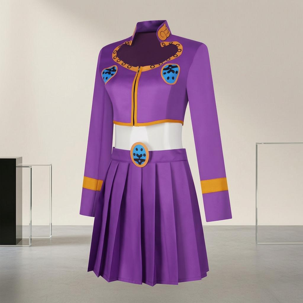 Jojos Bizarre Adventure Giorno Giovanna Cosplay Costume For Women With Polyester Fabric For Anime Role Play