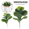 Ornament Home Decoration Faux Leaves Fake Plants Lifelike Greenery Artificial Ficus Branch