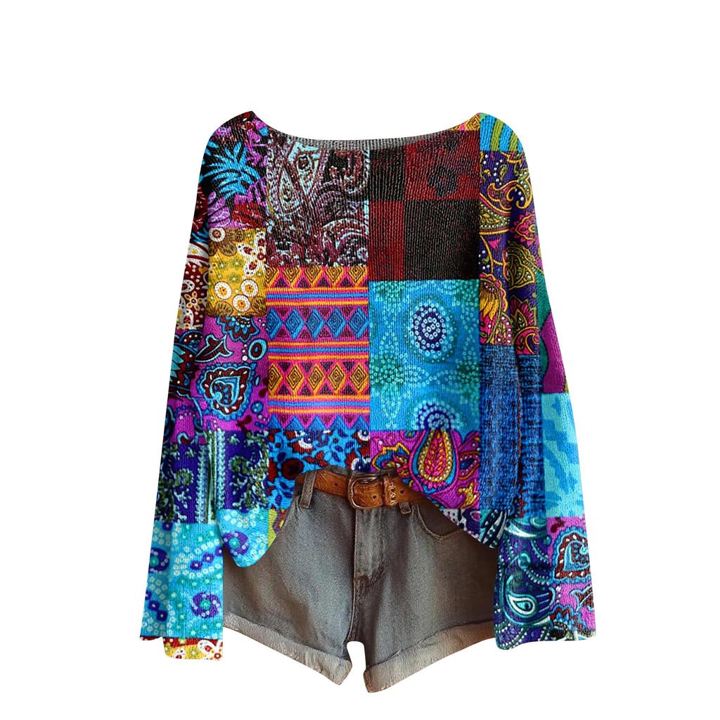 Women's Fashion Long Sleeve Christmas Snowman Snowflake Print Jacket Cardigan