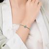 A-Qualität Blauer Jade-Orchidee Handgewebtes Unisex-Armband