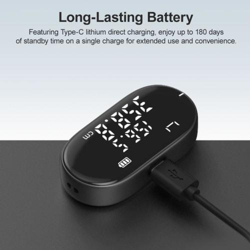 ATuMan Digital Tape Measure, 330ft, Smart and Easy Rechargeable Rolling Measuring Tool for Complex and Irregular Shapes, Bodies, and Diameters with La