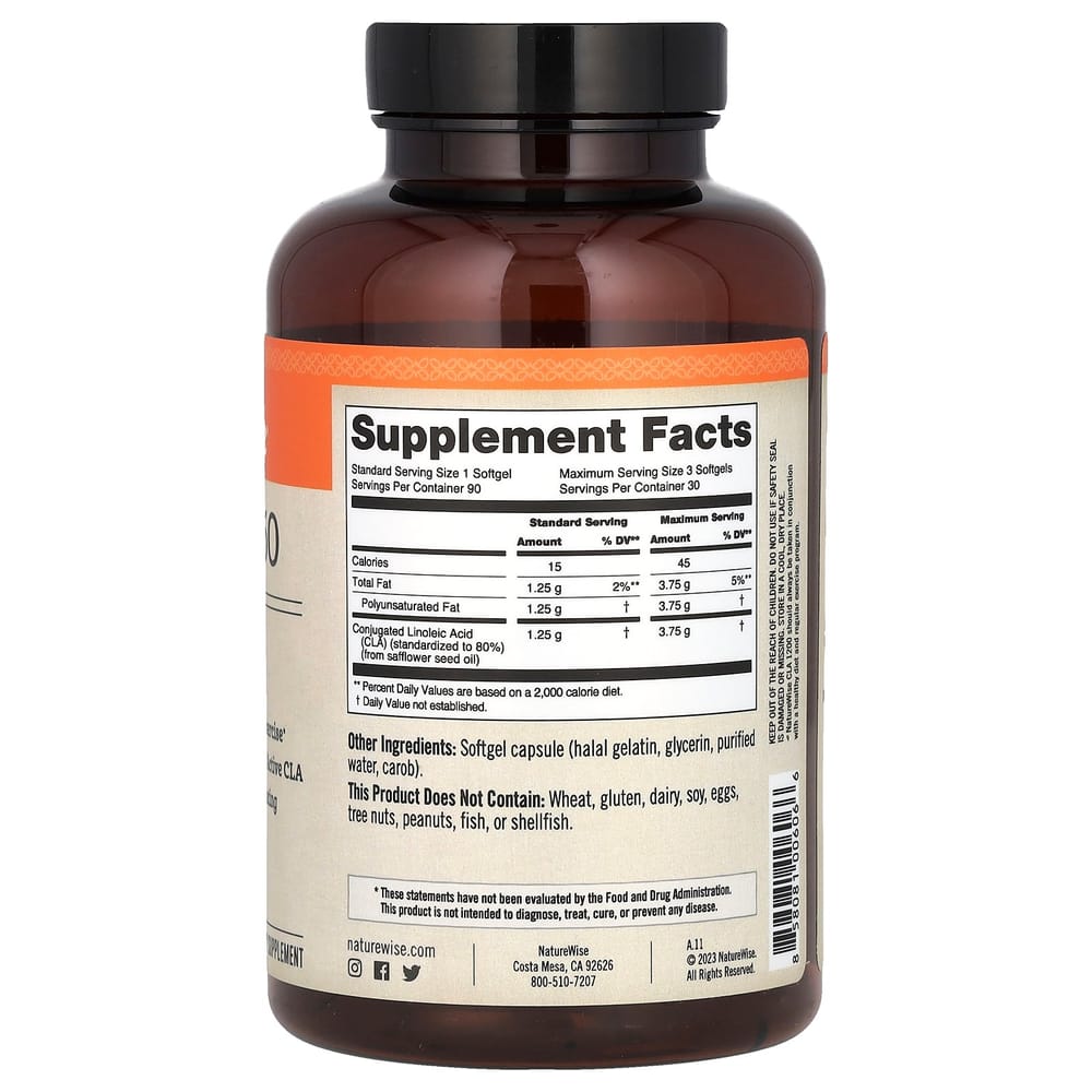 iHerb CLA 1250 1000mg Softgels, 90 Count