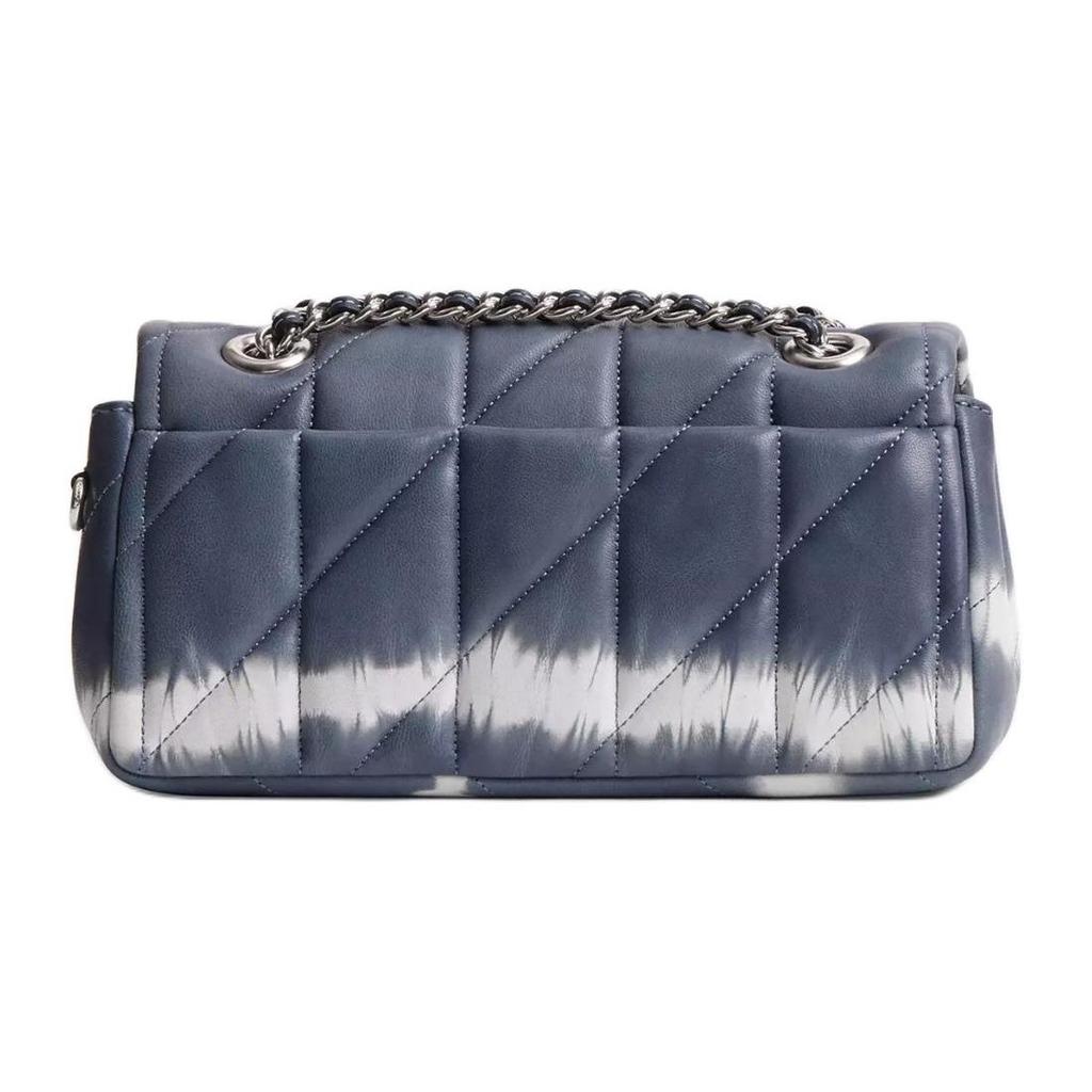 Coach Tabby 20 Quilted Tie-Dye Napa Leather Shoulder Crossbody Bag Small Women Bags Silver Midnight-Navy Multicolor CU080-LHNI9