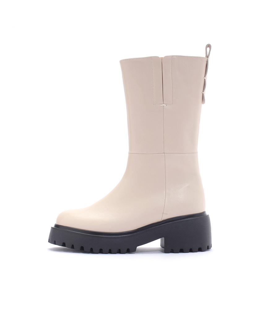 Saera Round Toe Platform Basic Boots K56F700