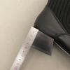 French autumn and winter knitted tube thick heel short boots women's medium heel thin boots brown bare boots Martin boots elastic socks boots