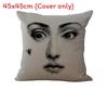 Leinen Vintage Piero Fornasetti Gesicht Kissenbezug Mit Elegantem Design Und Langlebigem Material
