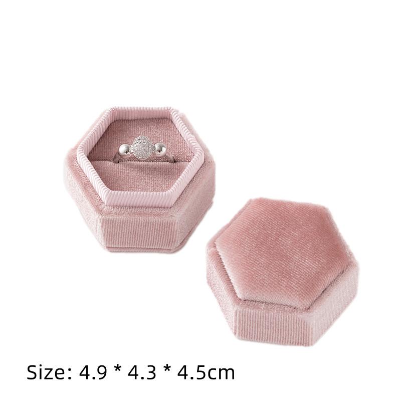 

Square Engagement Velvet Earring Ring Packaging Box Jewelry Organizer Valentine Day Gift Case Ring Display Storage Wholesale