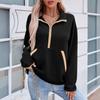 Women's Fashionable Long-sleeved Casual Zipper Jacket Hoodie Top