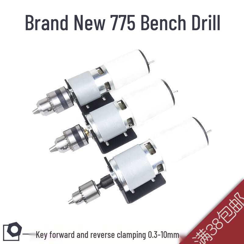 80W Mini Bench Drill & Grinder: Forward/Reverse, High Torque & Speed, Ideal for Drilling, Cutting & Grinding Tasks.