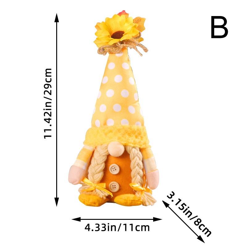 

Sunflower Farmhouse Gnome Plush Decor:Cute Couple Soft Dolls,Durable Home Tabletop/Bookcase Ornament,Perfect Festival Gift