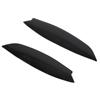 Pair Glossy Black Head Light Lamp Eyebrow Cover Trim Replacement for MK5 2003?2008