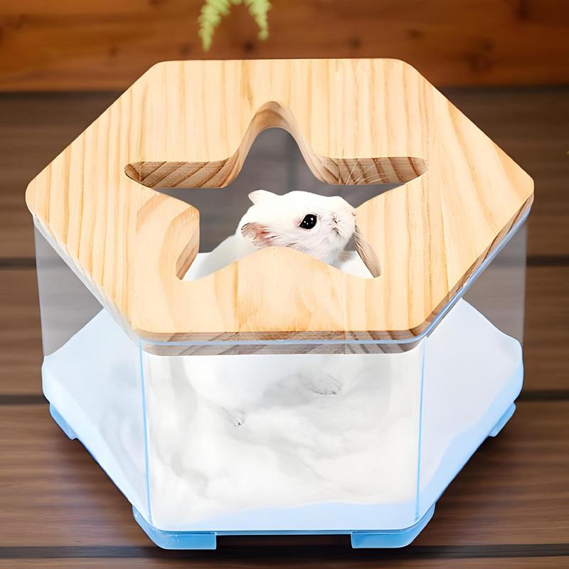 

Hamster Litter Box Transparent Dwarf Hamster Sand Bath Multi-functional Gerbil Accessories Reusable Pet Supplies For Daily Use CN