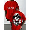 Anime printed men's and women's T-shirts casual tops fashionable streetwear